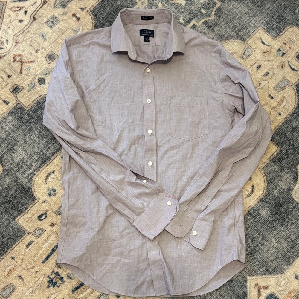 J crew Men's lavender shirt size medium